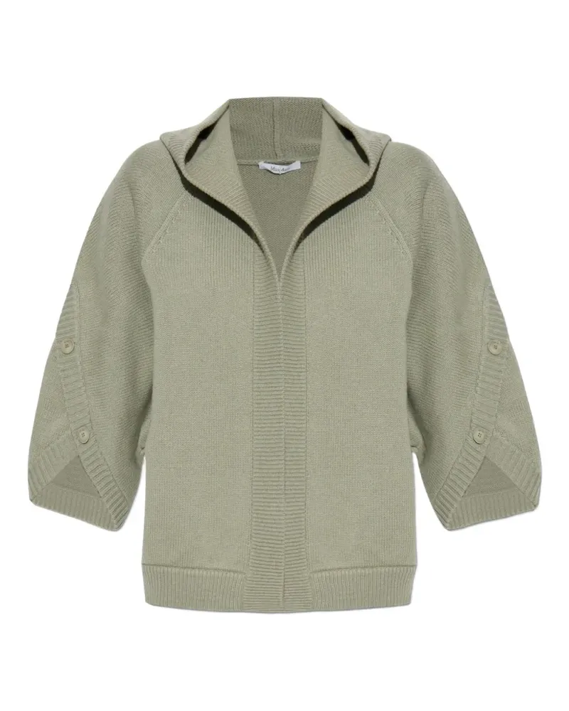 Max Mara Cardigan mit Kapuze - Grün Grün