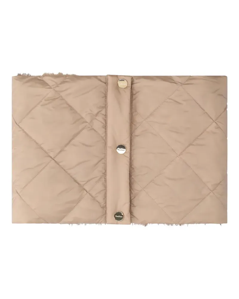 Max Mara quilted faux-fur scarf - Nude Nude