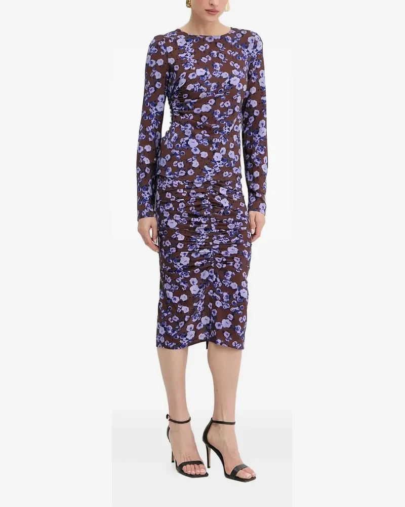 Patrizia Pepe Midirock mit Blumen-Print - Braun Braun