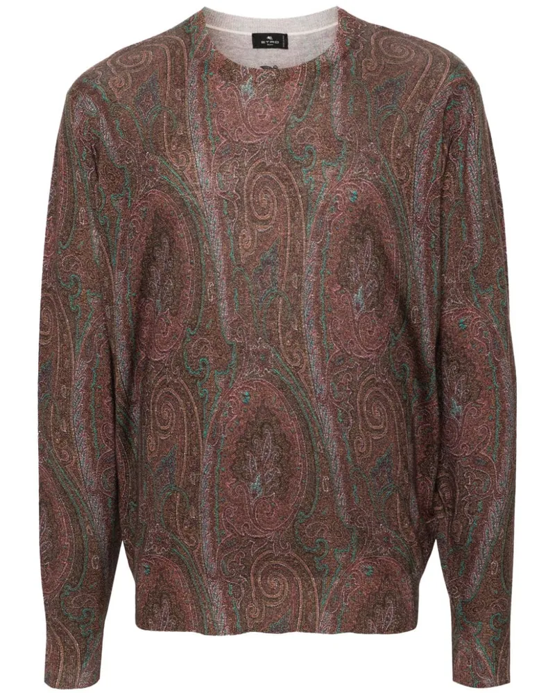Etro Pullover aus Paisley-Jacquard - Braun Braun