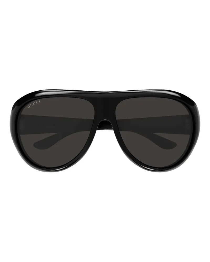 Gucci Getönte Pilotenbrille mit Logo - Schwarz Schwarz