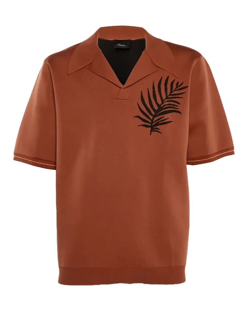 3.1 phillip lim leaf-detail knit T-shirt - Braun Braun