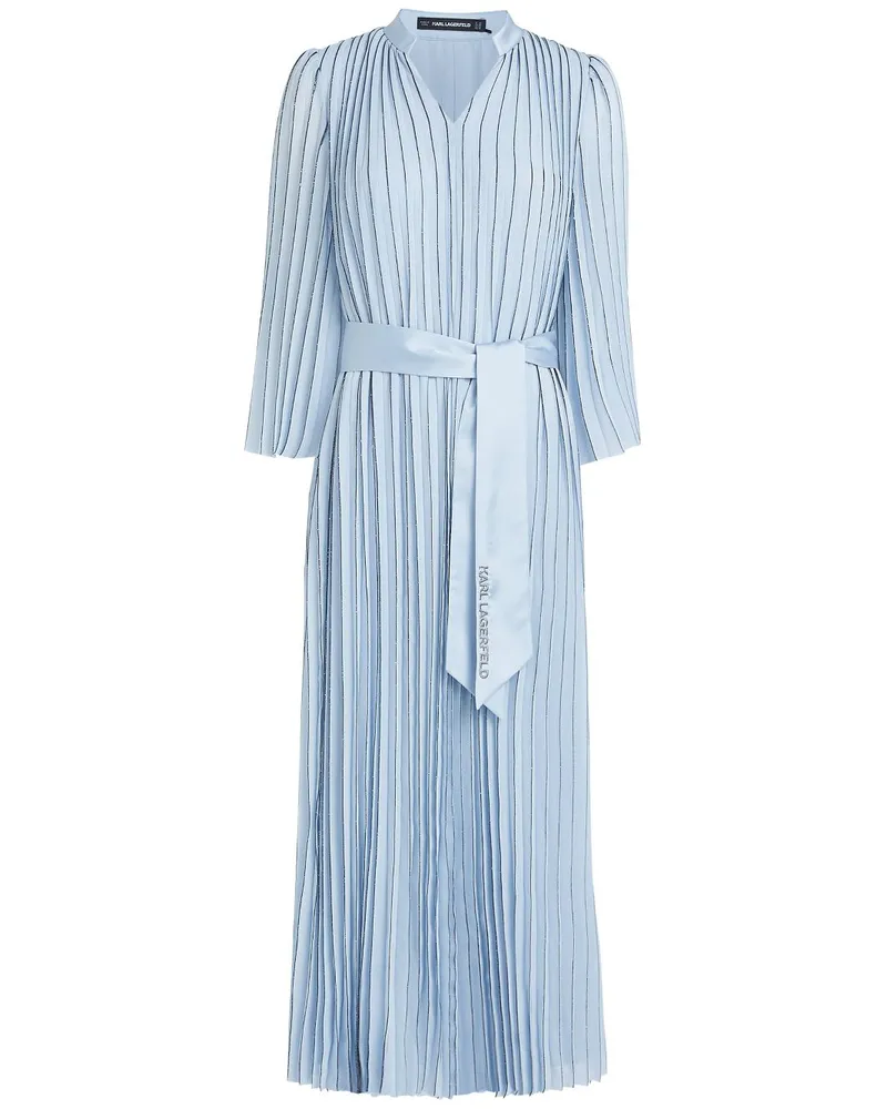 Karl Lagerfeld Kleid mit Falten - Blau Blau