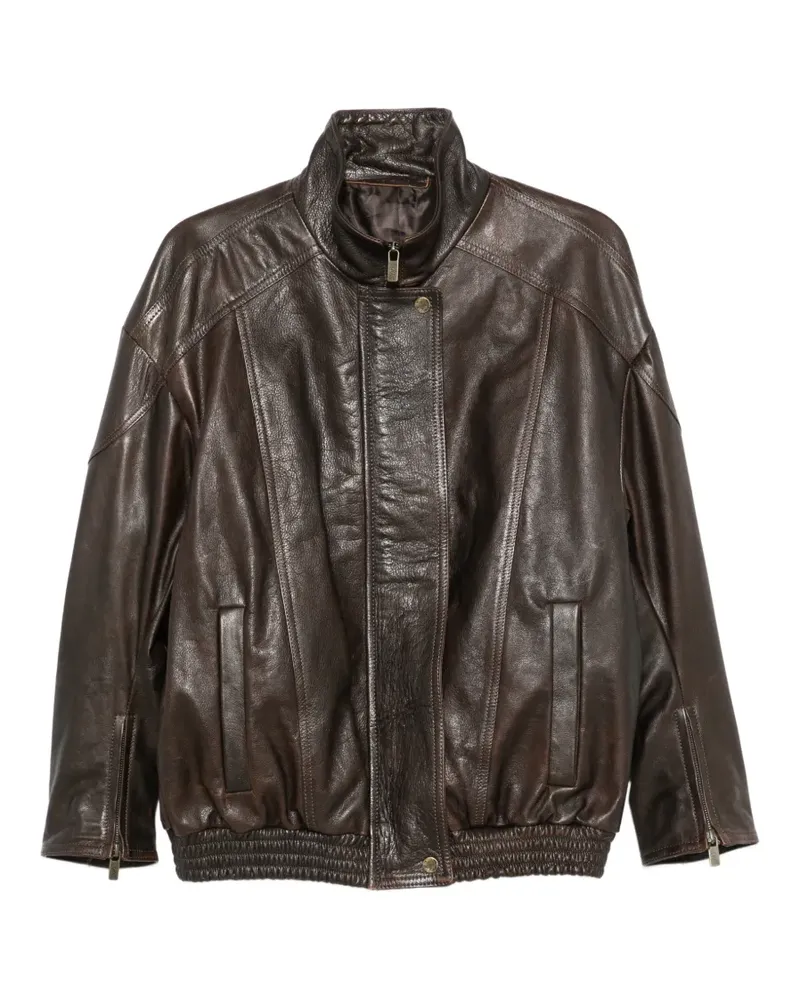 Salvatore Santoro Jacke mit Reißverschlussbündchen - Braun Braun