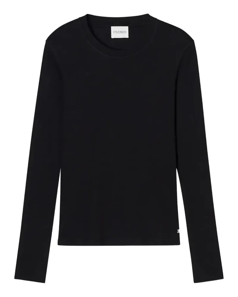Closed long-sleeve top - Schwarz Schwarz