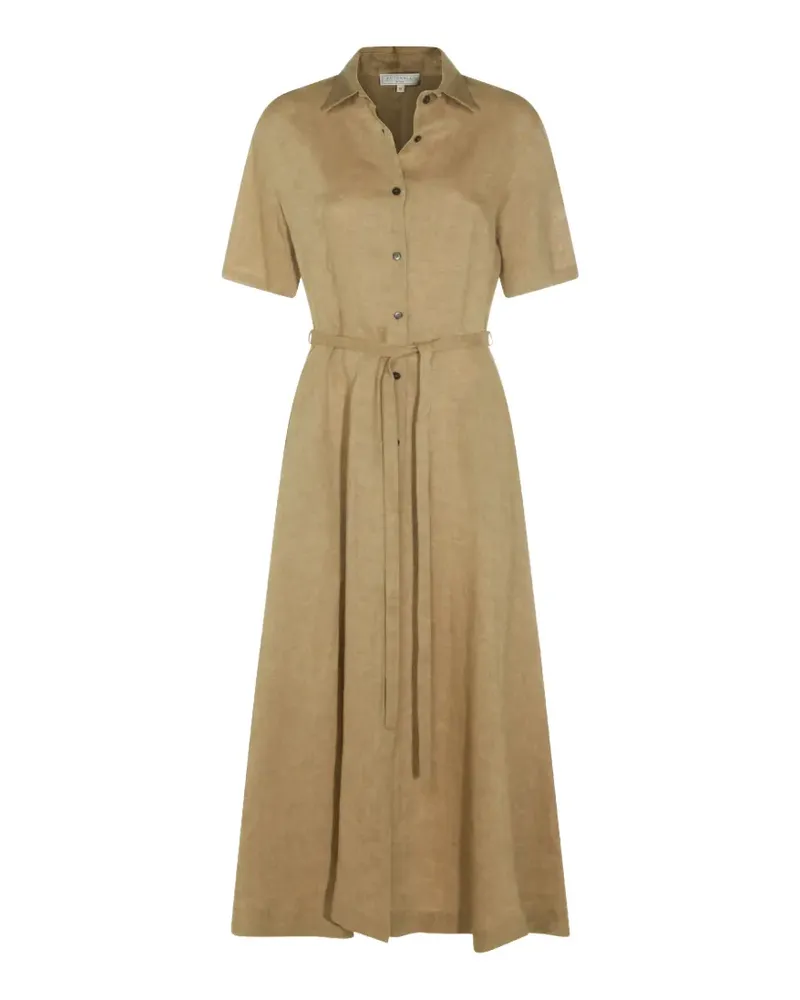 Antonelli Firenze button belted midi dress - Nude Nude