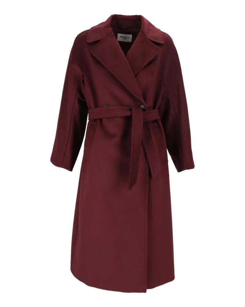 Max Mara Resina Mantel mit Gürtel - Rot Rot