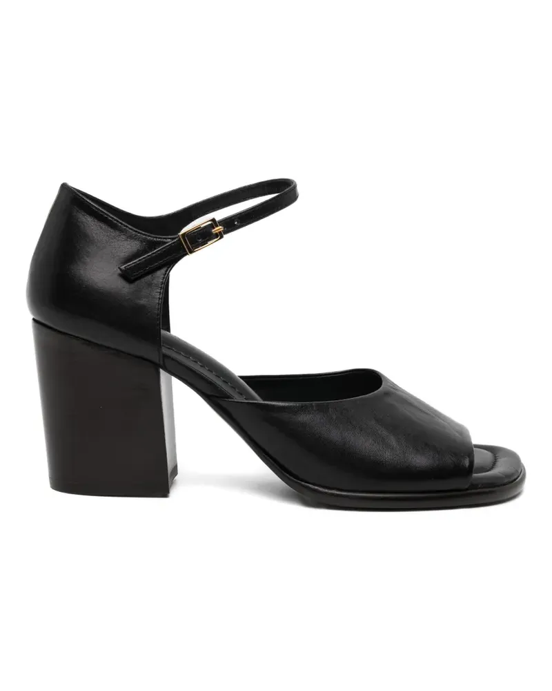 Christophe Lemaire 80mm square heedled sandals - Schwarz Schwarz