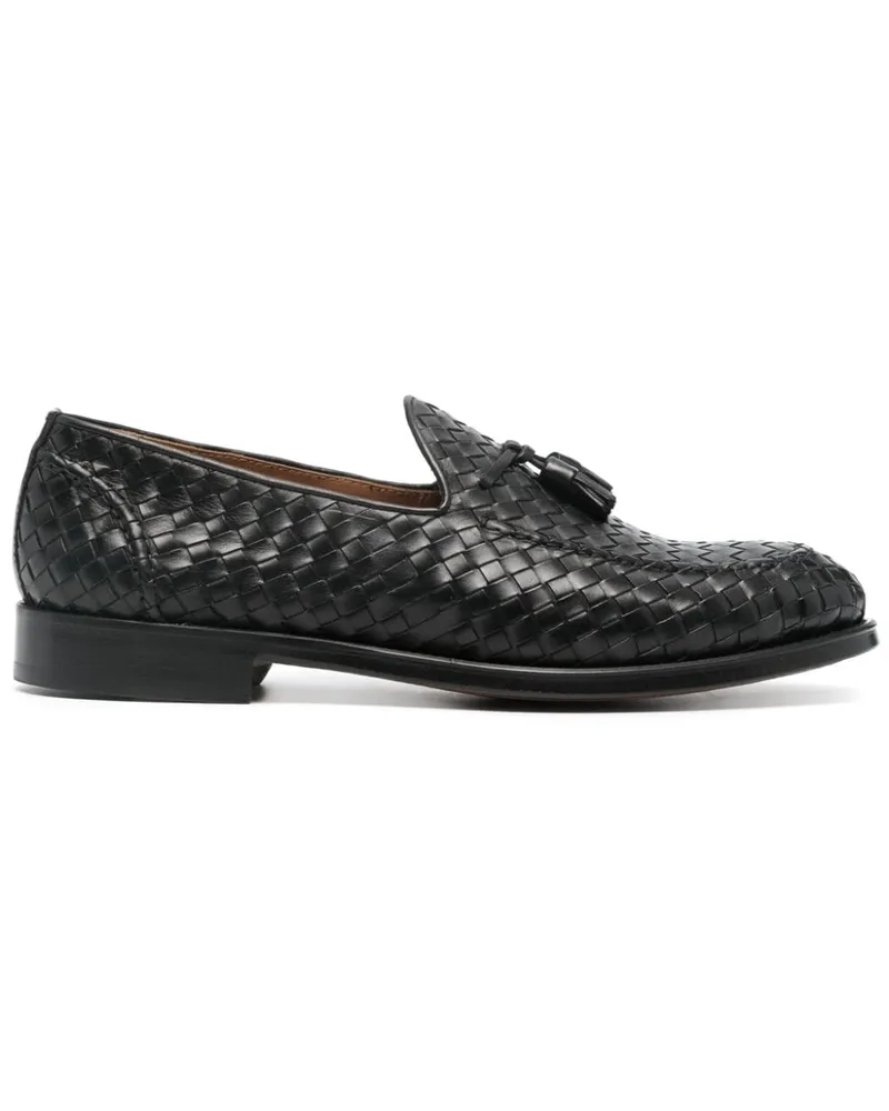 Doucal´s Loafer mit Webmuster - Schwarz Schwarz