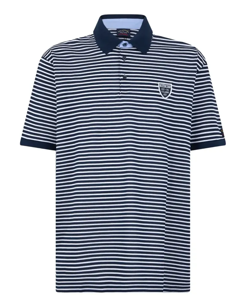 Paul & Shark Gestreiftes Poloshirt - Blau Blau