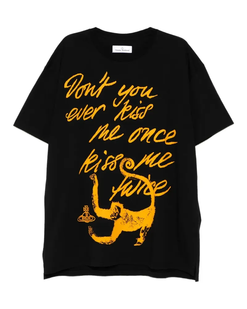 Vivienne Westwood Monkey T-shirt - Schwarz Schwarz