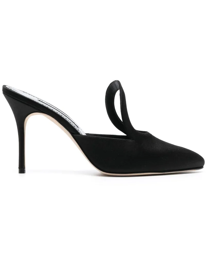 Manolo Blahnik Fugati Mules 100mm - Schwarz Schwarz