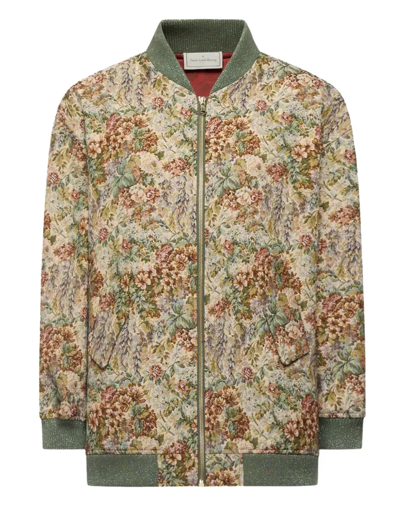 Pierre-Louis Mascia floral tapestry bomber jacket - Nude Nude