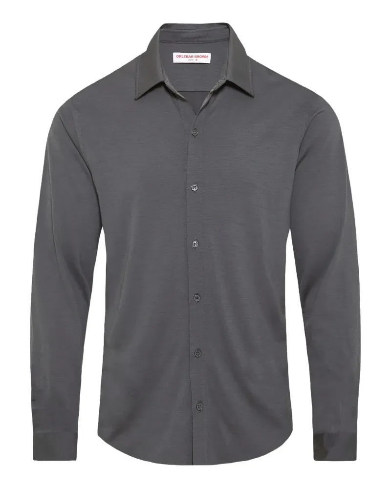 Orlebar Brown Hemd mit spitzem Kragen - Grau Grau