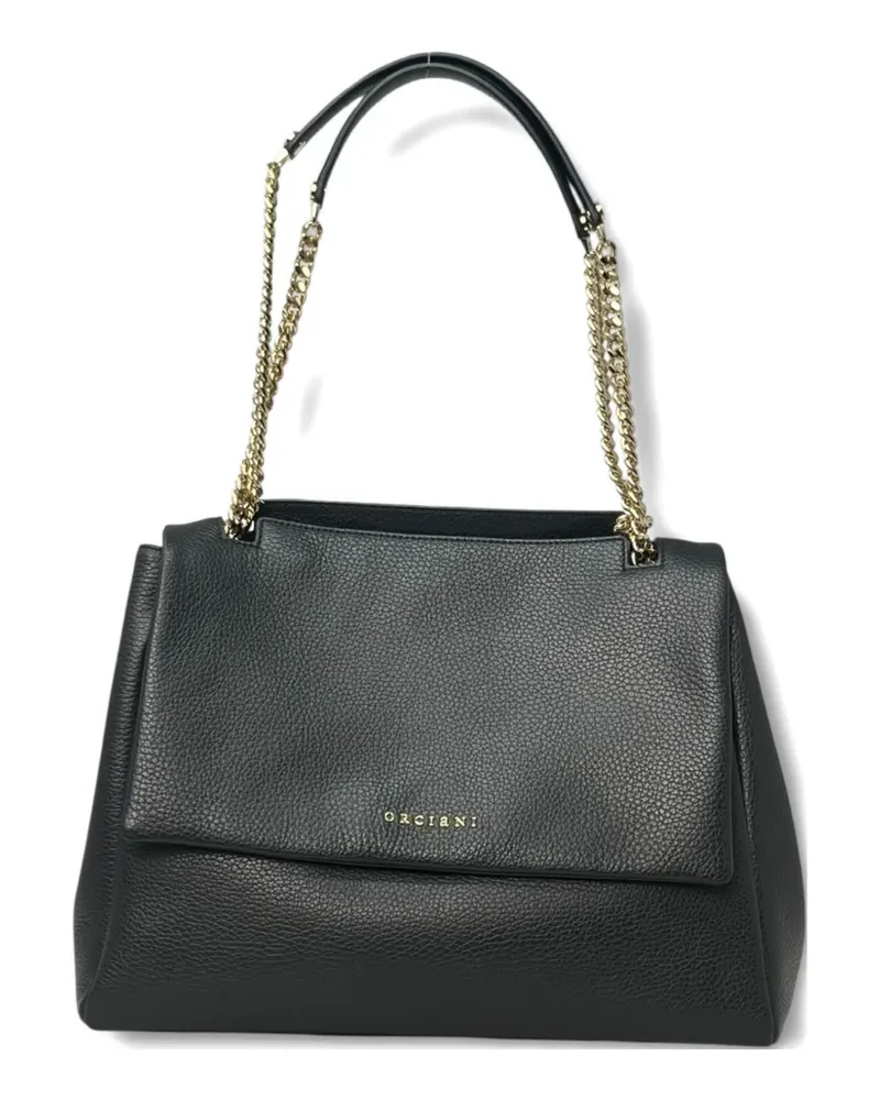 Orciani Mittelgroße 'Sveva' Schultertasche - Schwarz Schwarz