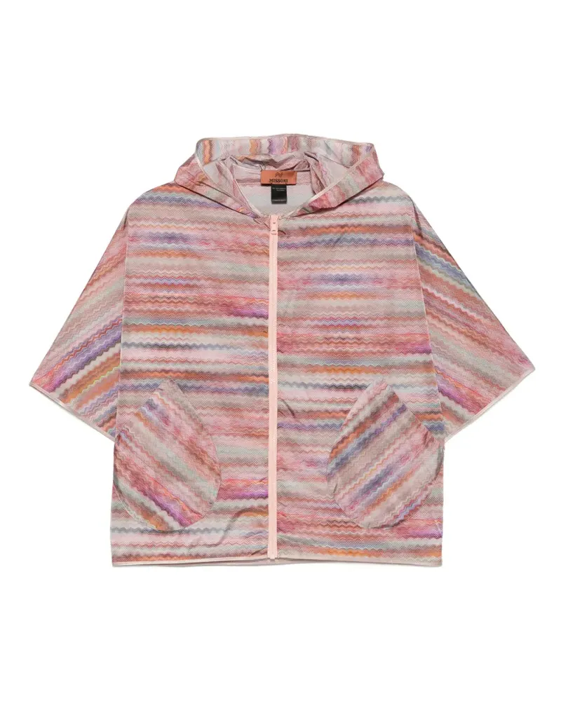 Missoni zigzag hooded jacket - Rot Rot