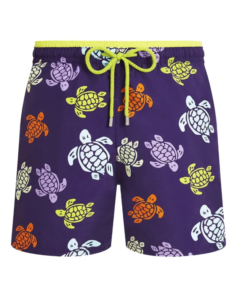 Vilebrequin Badeshorts mit Schildkröten-Print - Violett Violett