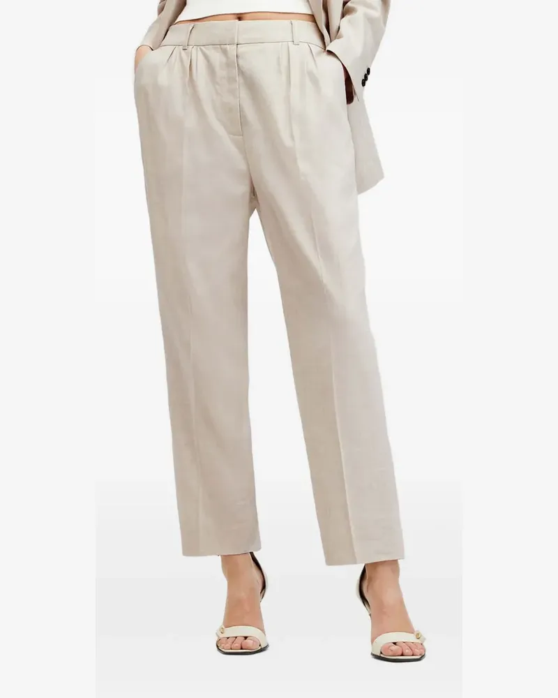 AllSaints pleated-front trousers - Nude Nude