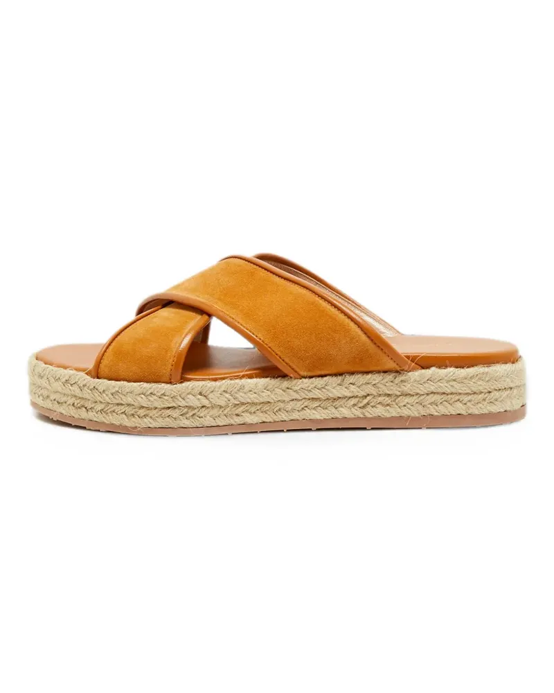 Gianvito Rossi cross-strap espadrilles - Braun Braun