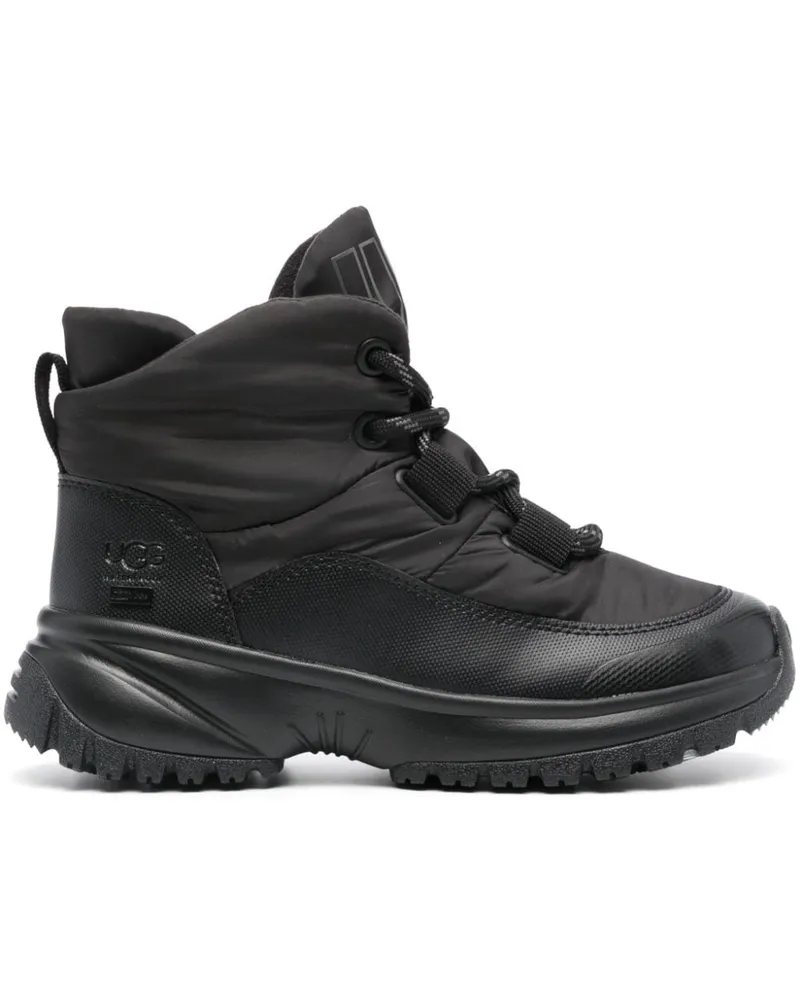 UGG Yose Puffer Schnürstiefel - Schwarz Schwarz
