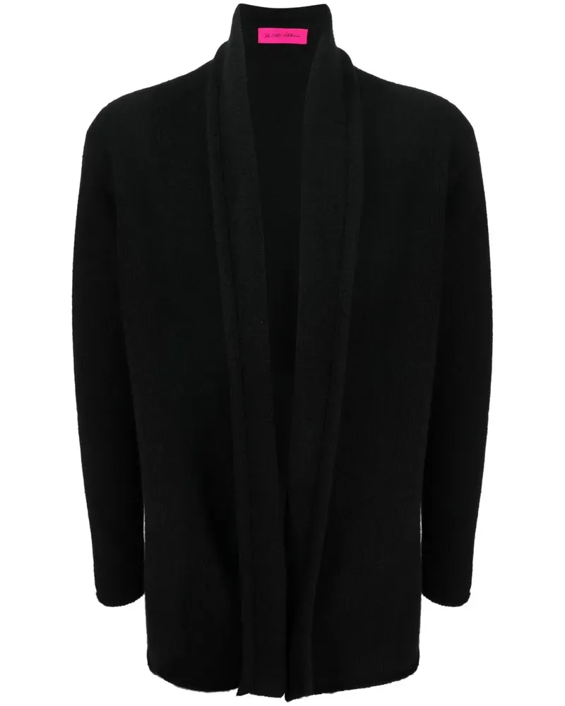 The Elder Statesman Italy Cardigan mit Schalrevers - Schwarz Schwarz