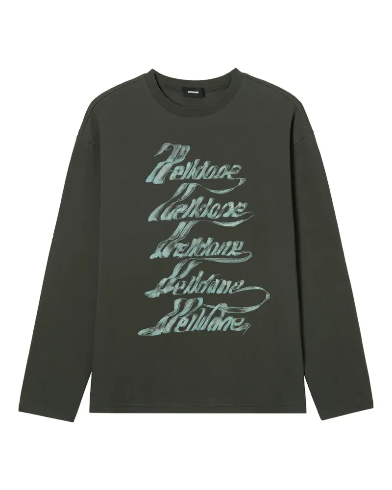 WE 11 DONE long-sleeve T-shirt - Schwarz Schwarz