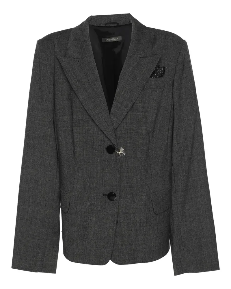 Marina Rinaldi Sakko mit steigendem Revers - Grau Grau