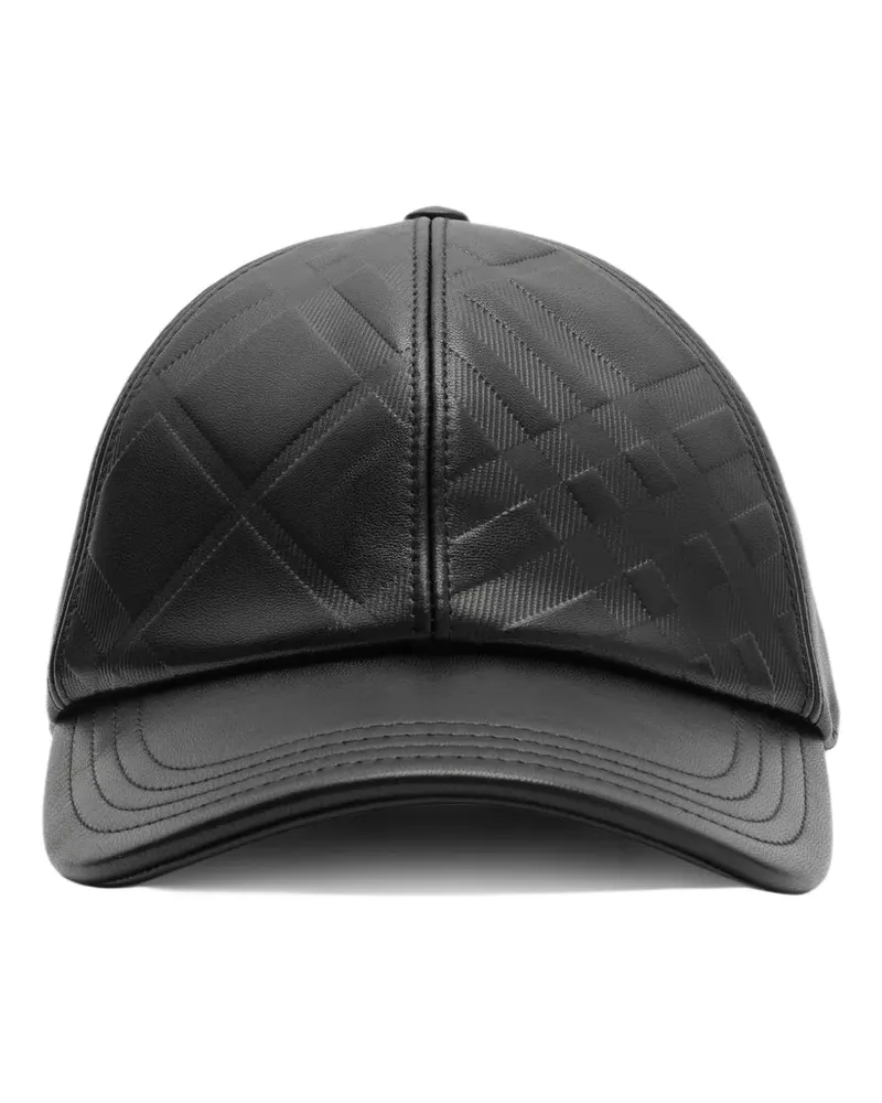 Burberry Baseballkappe mit Check-Prägung - Schwarz Schwarz