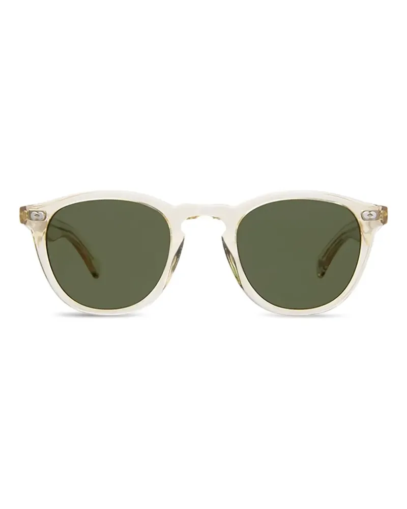 Garrett Leight Runde Hampton X Sonnenbrille - Weiß Weiß