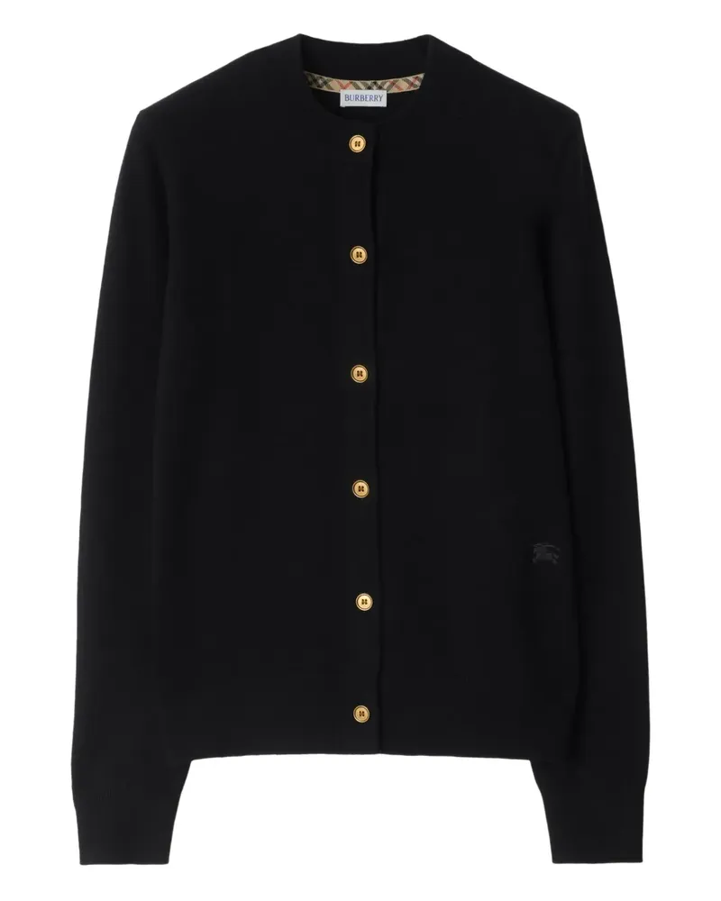 Burberry Cardigan mit EKD-Stickerei - Schwarz Schwarz