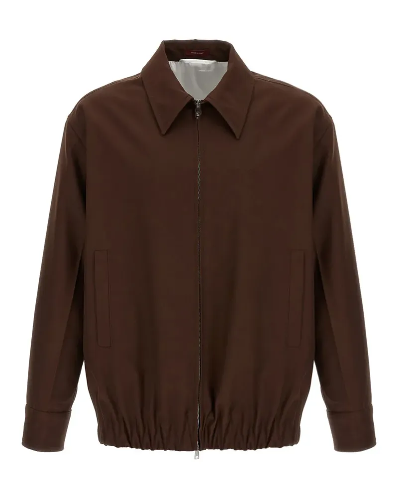 Gucci Bomberjacke mit Reißverschluss - Braun Braun