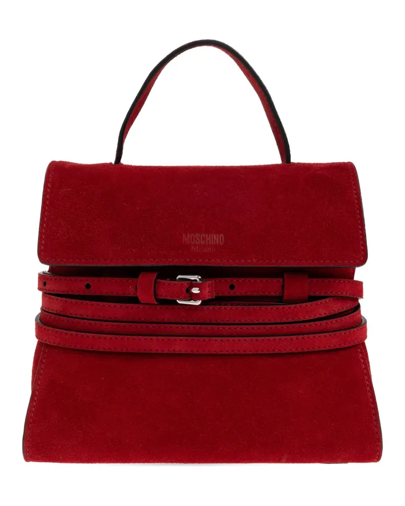 Moschino buckle-strap tote bag - Rot Rot