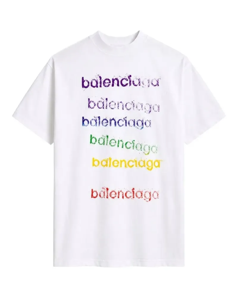 Balenciaga logo-print T-shirt - Weiß Weiß