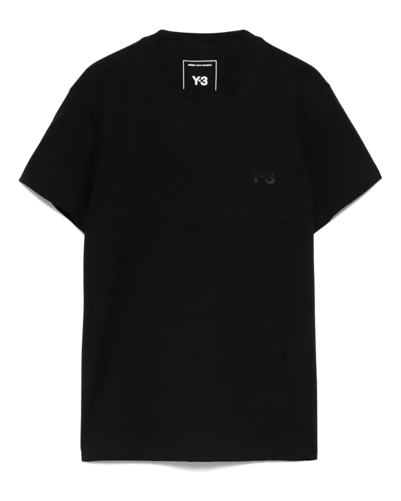 Y-3 T-Shirt mit Logo-Stickerei - Schwarz Schwarz