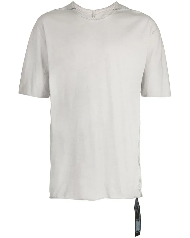 Isaac Sellam T-Shirt mit Lederband Grau