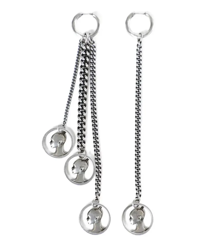 Ann Demeulemeester Ebby Coin earrings - Silber Silber