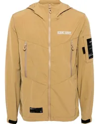 Izzue Kapuzenjacke mit Logo-Applikation Braun