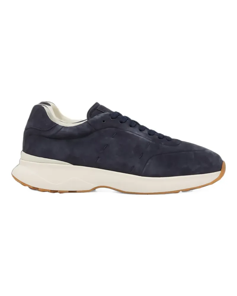 Kiton Sneakers mit Wildledereinsätzen - Blau Blau