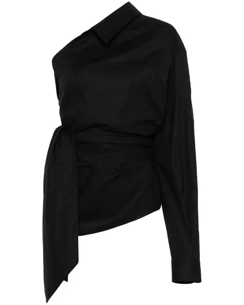 Moschino Asymmetrisches Hemd - Schwarz Schwarz