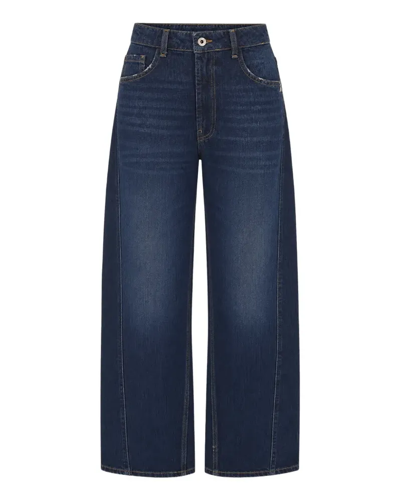 Patrizia Pepe washed wide-leg jeans - Blau Blau