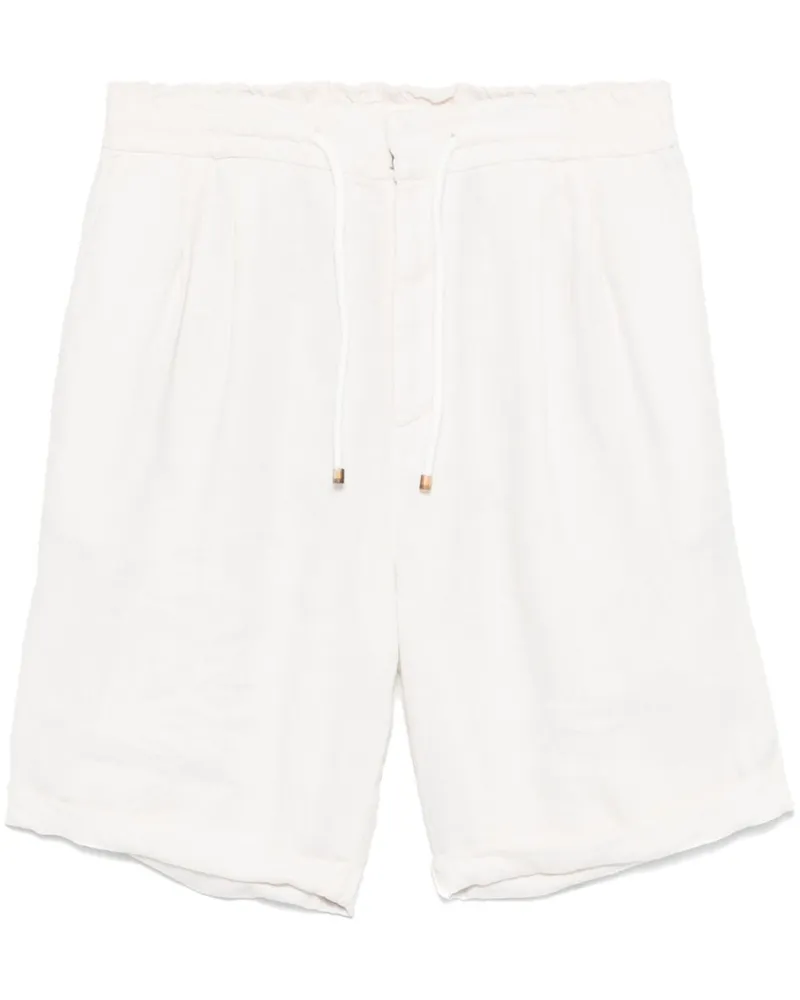Brunello Cucinelli Shorts aus Leinen - Nude Nude