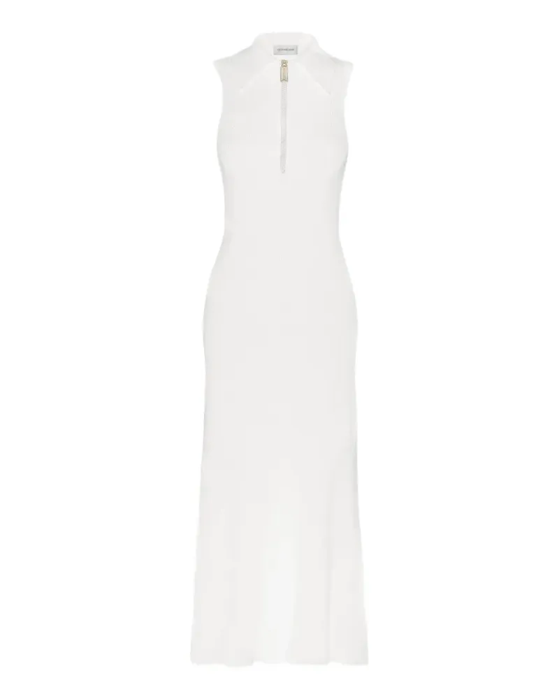 Victoria Beckham Mira zip-fastening midi dress - Weiß Weiß
