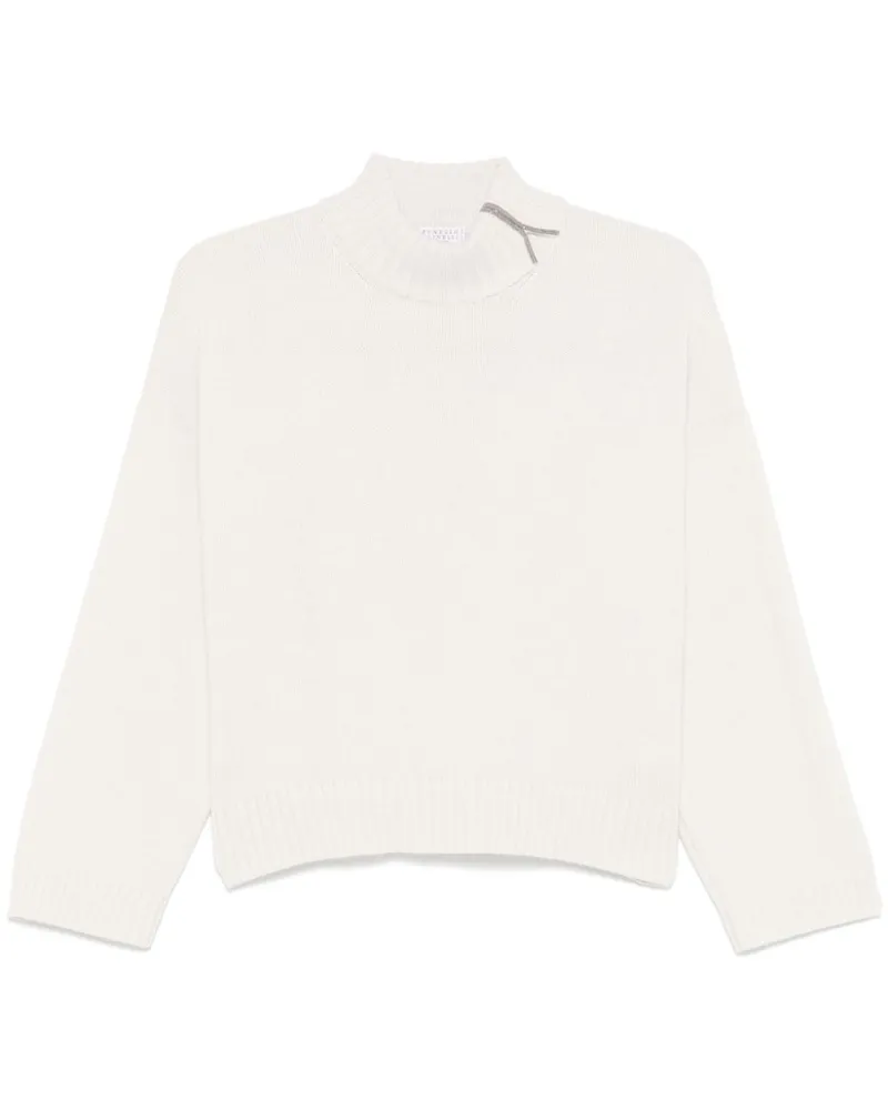 Brunello Cucinelli Pullover aus Kaschmir - Weiß Weiß