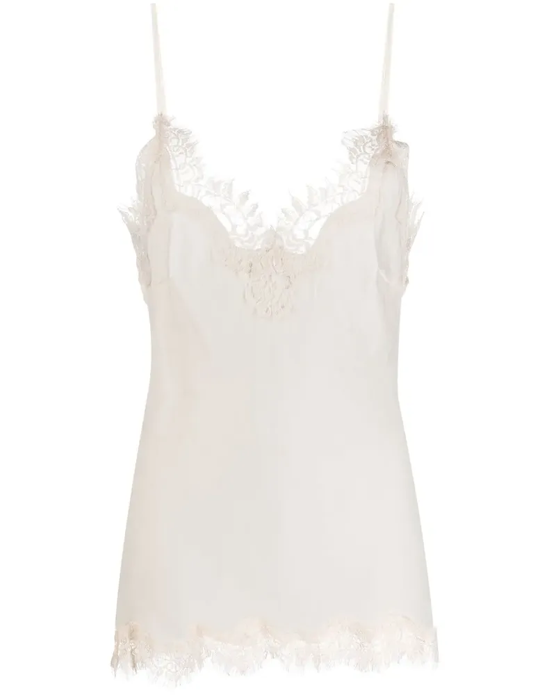 Gold Hawk Clothing Camisole-Top mit Spitzenbesatz - Weiß Weiß