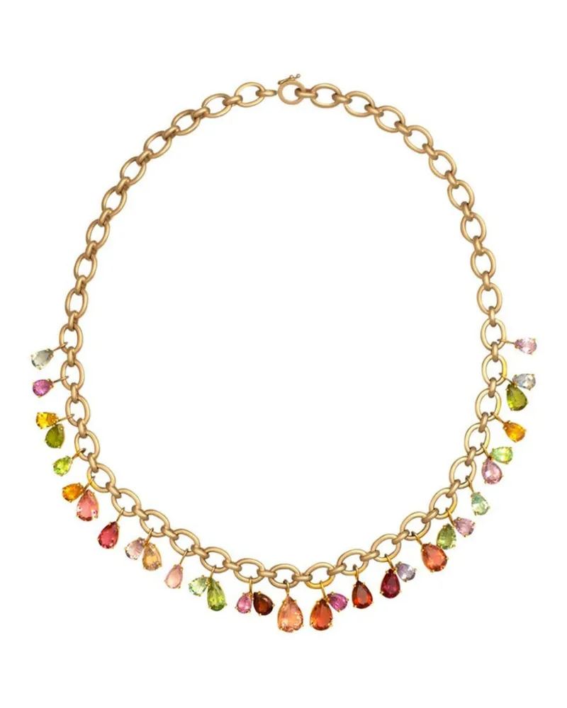 Irene Neuwirth 18kt Gelbgoldhalskette mit Turmalin Gold