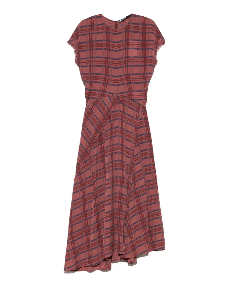 BIMBA Y LOLA Kariertes Kleid mit ausgestelltem Detail - Rosa Rosa