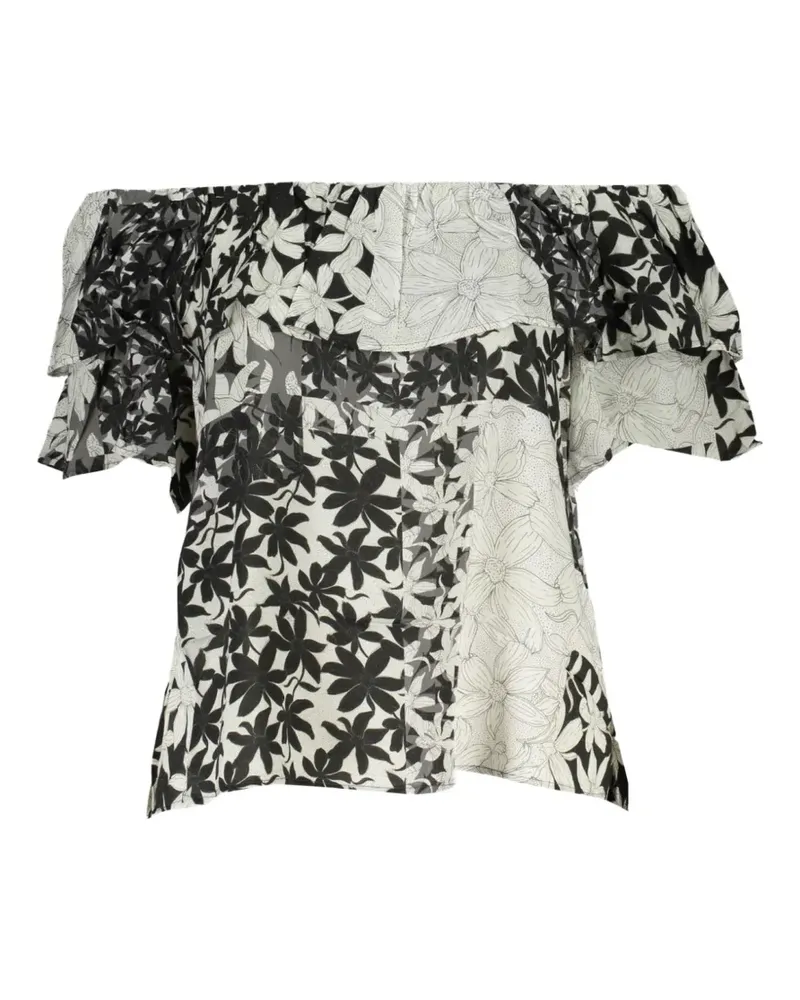 Desigual floral-print blouse - Weiß Weiß