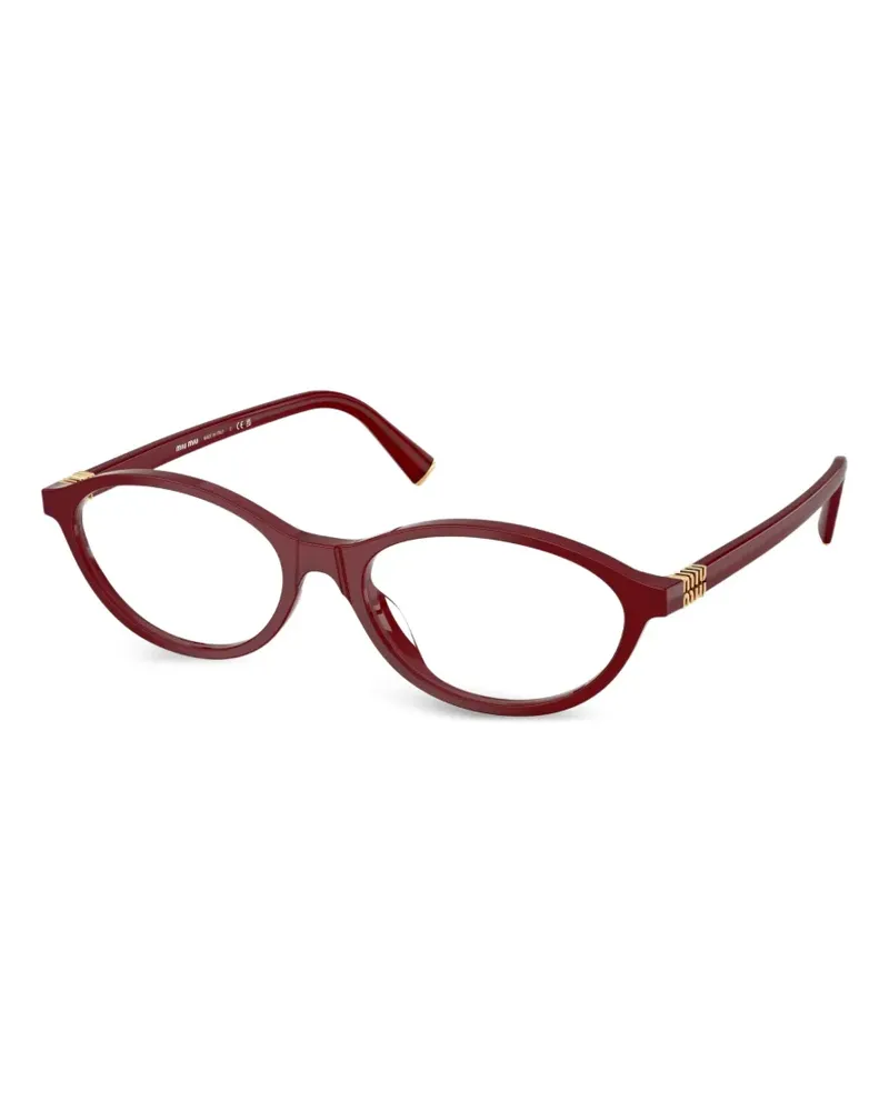 Miu Miu oval-frame glasses - Rot Rot