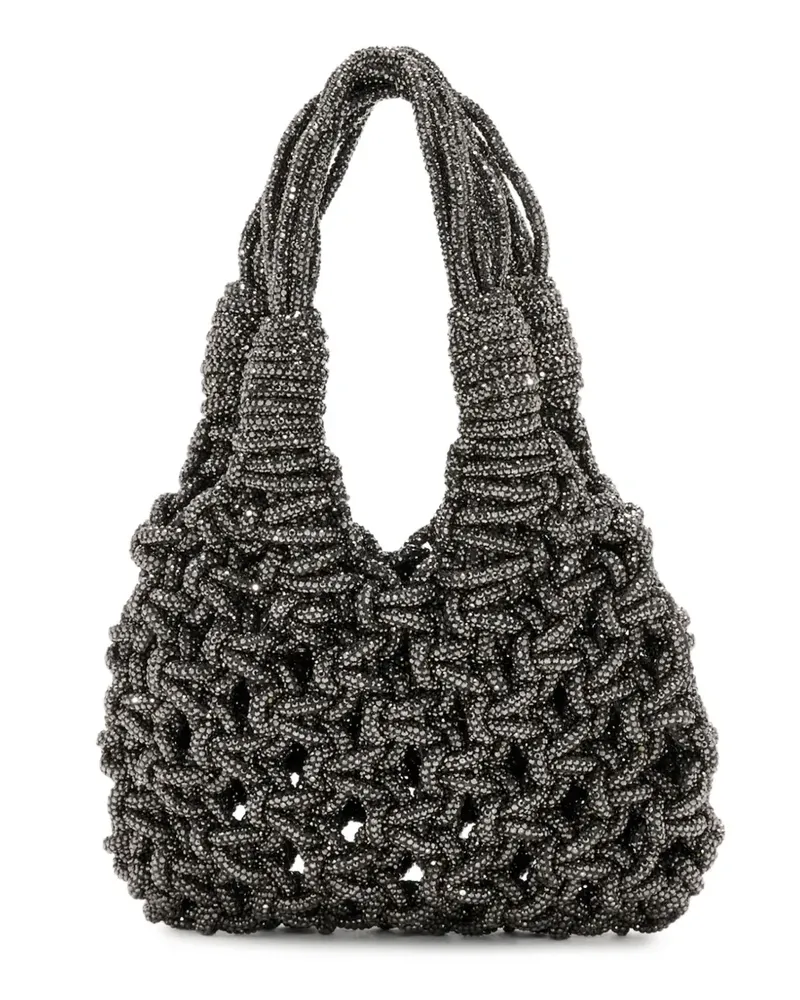HIBOURAMA Mini Vannifique Handtasche mit Fransen - Grau Grau