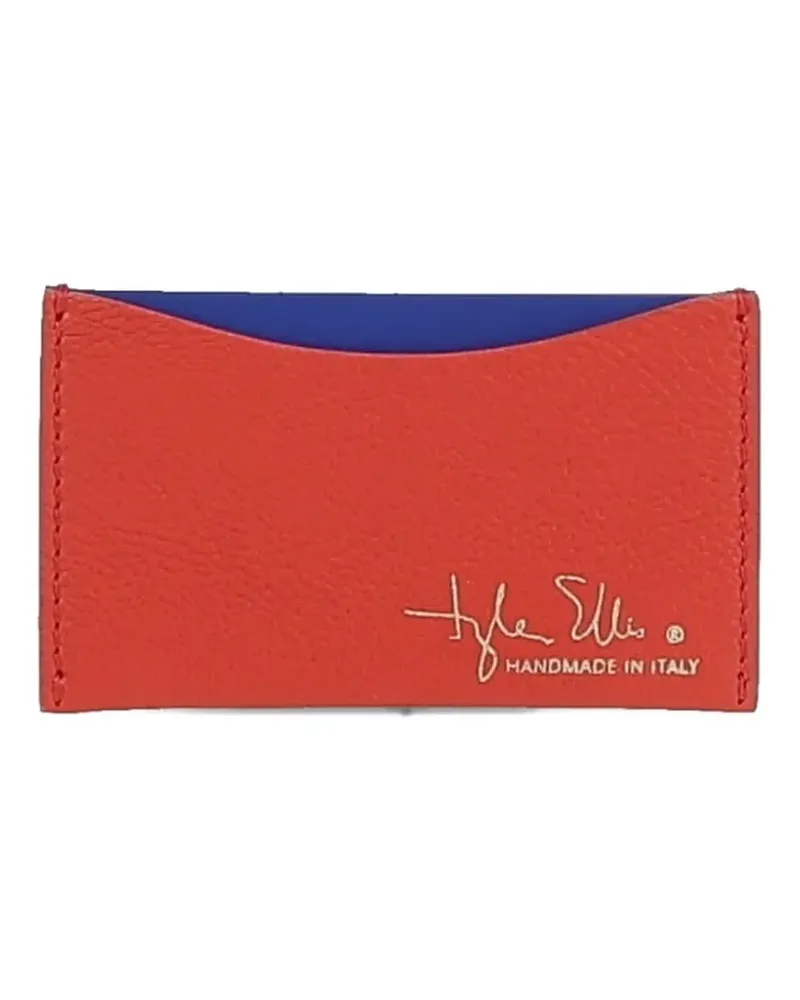 Tyler Ellis Wynn pebbled cardholder - Orange Orange